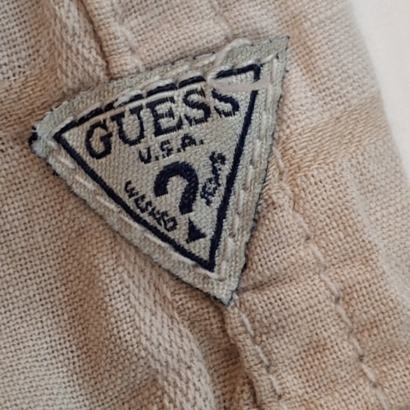 VTG Guess Women's Maroon & White Plaid Western Button Down Shirt Size XL - Picture 13 of 15